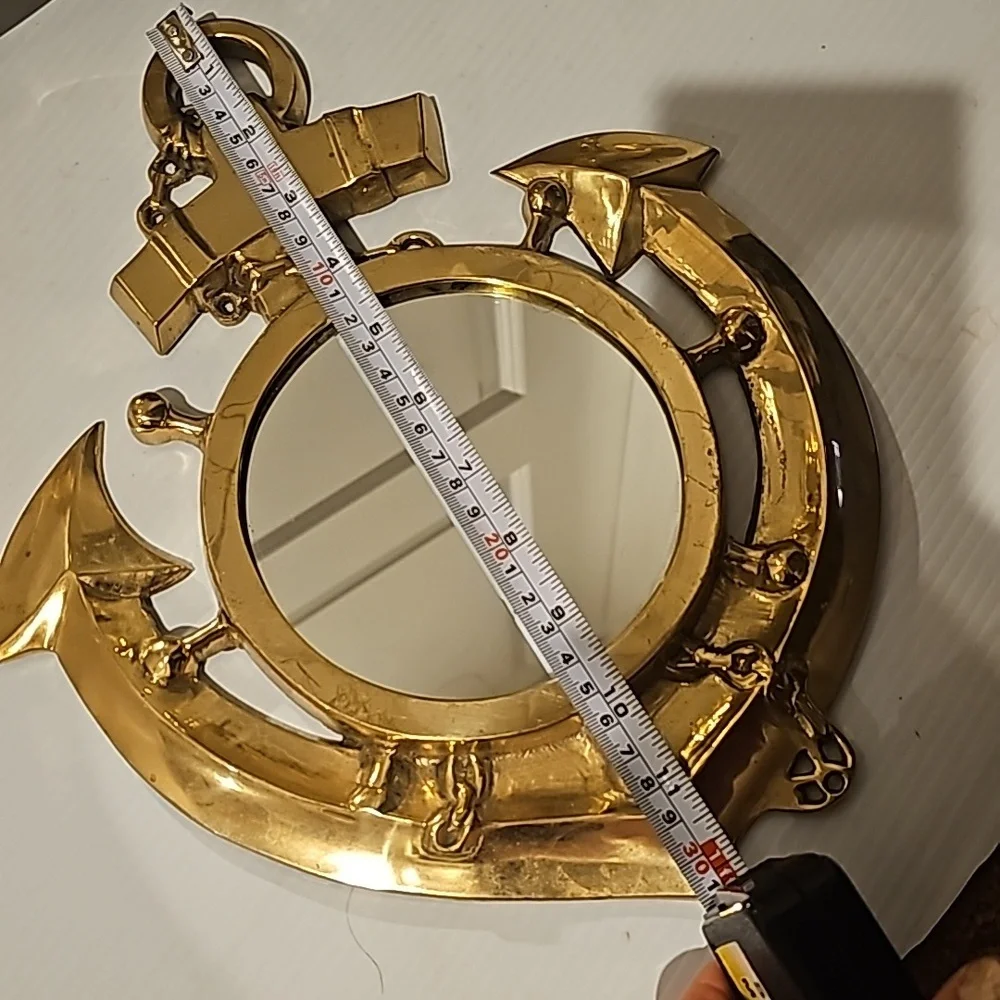 1970 Brass Nautical Anchor ⚓️ Mirror